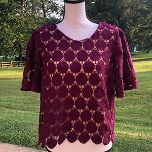 June and Hudson Lace Top Size Medium
